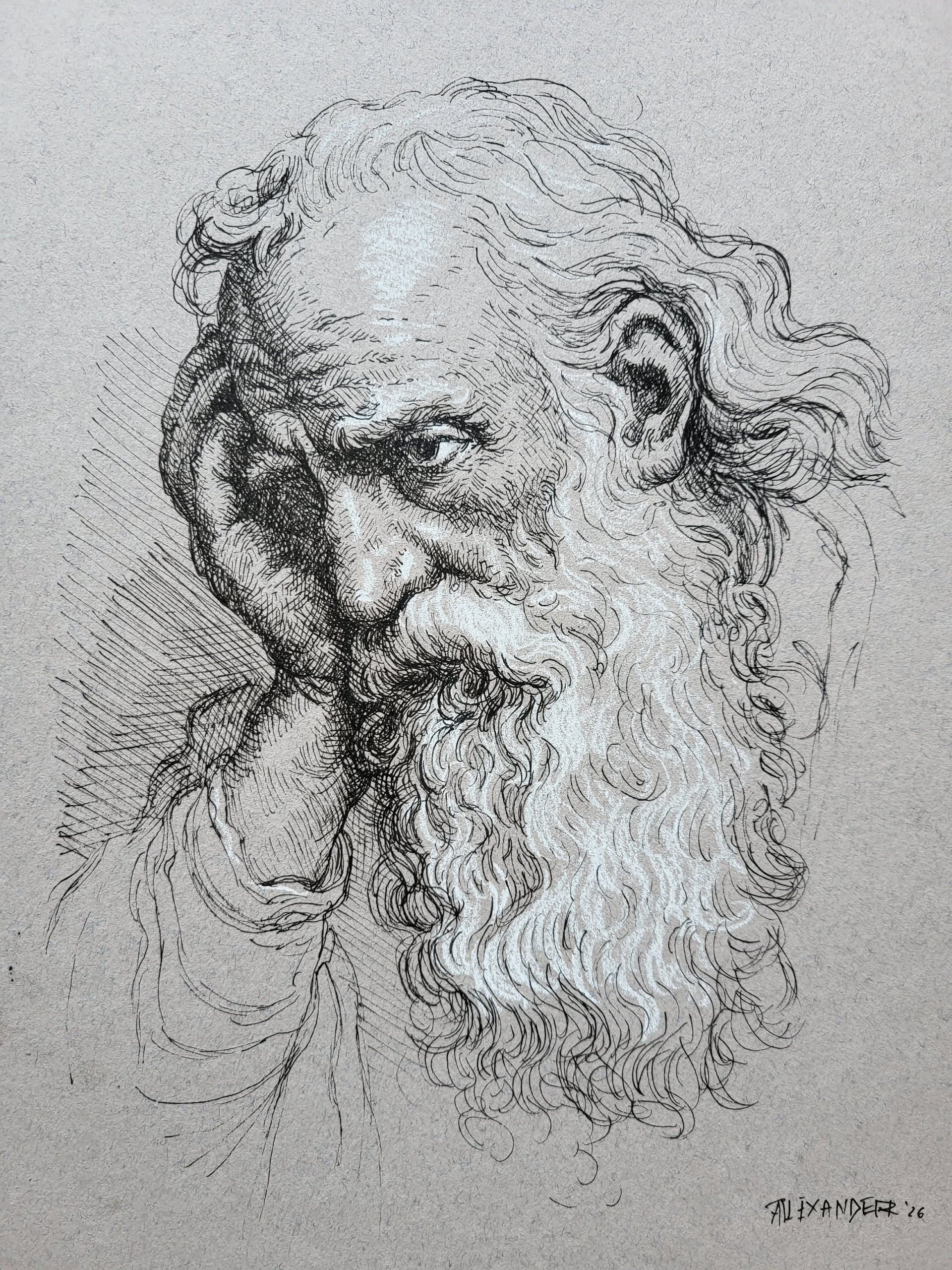 Portrait of an Old Man by Colin Alexander